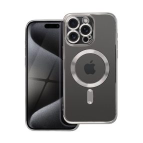   Electro Mag Apple iPhone 15 Pro Max MagSafe kompatibilis hátlap tok, szürke