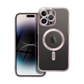   Electro Mag Apple iPhone 16 Plus MagSafe kompatibilis hátlap tok, rozéarany