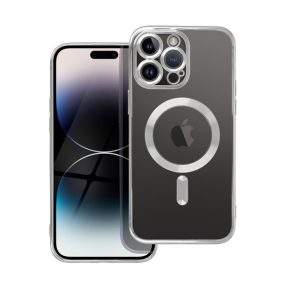   Electro Mag Apple iPhone 16 Pro MagSafe kompatibilis hátlap tok, ezüst