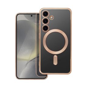   Electro Mag Samsung Galaxy S24 MagSafe kompatibilis hátlap tok, arany