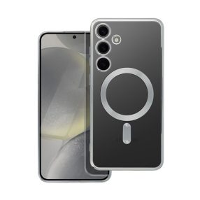   Electro Mag Samsung Galaxy S24 Plus MagSafe kompatibilis hátlap tok, ezüst