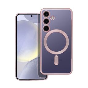   Electro Mag Samsung Galaxy S24 MagSafe kompatibilis hátlap tok, rozéarany