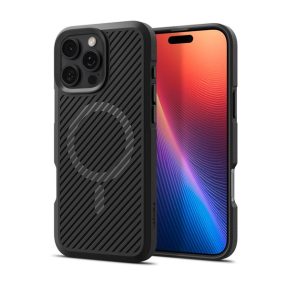   Spigen Core Armor MagFit Apple iPhone 16 Pro tok, MagSafe, Matte Black, fekete