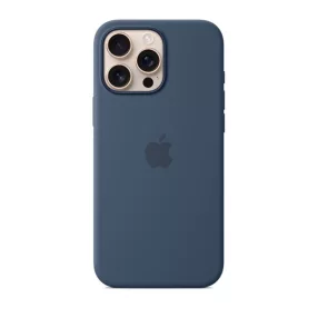 Apple iPhone 16 Pro Max MagSafe gyári szilikon tok, denim