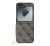 Guess 4G Charm Samsung Galaxy Z Flip 6 / Flip 7 FE hátlap tok, barna