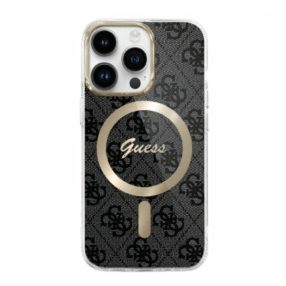   Guess IML 4G MagSafe iPhone 16 Pro MagSafe kemény hátlap tok, fekete GUHMP16LH4STK