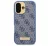 Guess 4G Logo Plate iPhone 16 Pro Max MagSafe kemény hátlap tok, kék GUHMP16XU4GPRB