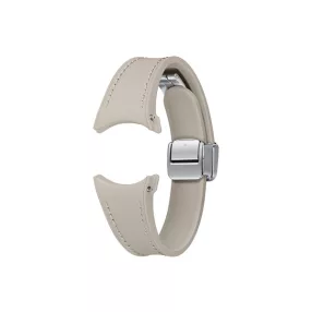   Samsung Galaxy Watch6 D-csatos hibrid ökobőr  gyári szíj, S/M, szürkésbarna (ET-SHR93SAEGEU)