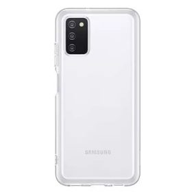   Samsung Galaxy A03s Clear Cover szilikon gyári tok, átlátszó (EF-QA038TTEGEU)