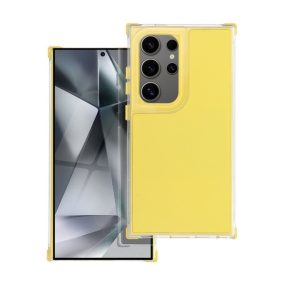   Matrix Samsung Galaxy S24 FE hátlap tok kameravédő peremmel, sárga
