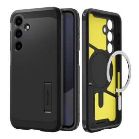   Spigen Tough Armor MagFit Samsung Galaxy S24 FE tok, MagSafe, Black, fekete