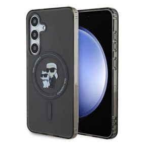   Karl Lagerfeld IML Karl&Choupette S24 MagSafe tok, fekete KLHMS24SHGKCNOK