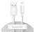 Baseus Simple Wisdom USB / Lightning adat/töltőkábel, 2,4A, 1,5m, Fehér (2db)