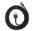 Baseus iPhone USB / Lightning adat/töltőkábel, 2,4A, 1m, Piros/Fekete