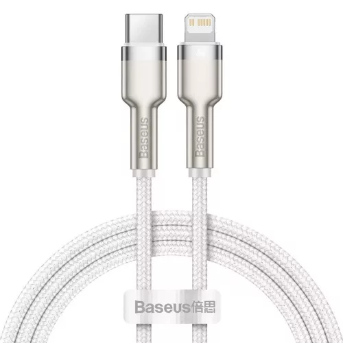 Baseus Cafule USB-C / Lightning kábel, 20W, 1m, fehér