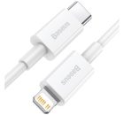 Baseus Superior USB-C - Lightning kábel, 20W, PD, 1,5m, fehér