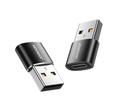 Joyroom S-H152 USB-A-USB-C adapter fekete (2db)