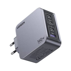  Ugreen Nexode Pro USB-A + 3x USB-C hálózati töltő adapter, GaN, 160W, szürke