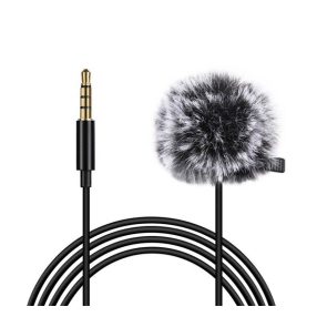 Puluz PU424 mikrofon jack 3,5mm csatlakozó, 1,5m, fekete