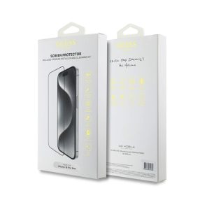   Guess 2.5D iPhone 16 Pro Max / 17 Pro Max kijelzővédő üvegfólia, fekete