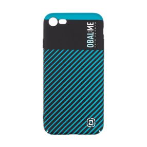   OBAL:ME Flossy Stripes Apple iPhone 7/8/SE2020/SE2022 közepesen ütésálló hátlap tok, sötétkék-fekete