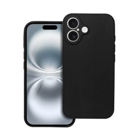 Forcell Soft iPhone 16 szilikon tok, fekete