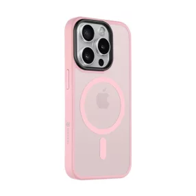   Tactical MagForce Hyperstealth iPhone 15 Pro hátlap tok, áttetsző/rózsaszín