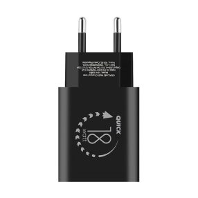 OBAL:ME USB-C hálózati adapter, 18W, fekete