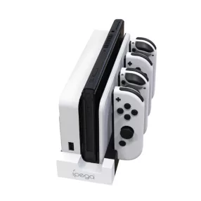 iPega 9186 N-Switch/Joy-con töltő dokkoló, fekete/fehér