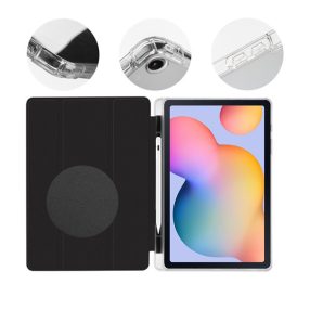   OBAL:ME MistyTab Samsung Galaxy Tab S6 Lite 2020/2022/2024 oldalra nyíló, kitámasztható tok, fekete