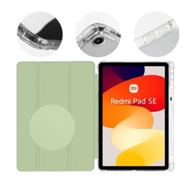   OBAL:ME MistyTab Xiaomi Redmi Pad SE (11.0) oldalra nyíló, kitámasztható tok, zöld