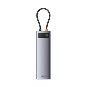   Baseus StarJoy Metal Glam Series Hub 11 az 1-ben USB-C-HDMI +VGA + 3 x USB-A 3.0+USB-A 2.0+USB-C, PD + RJ45 + SD/TF