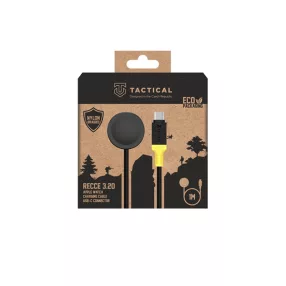 Tactical Recce 3:20 Apple Watch töltőkábel, fekete/sárga