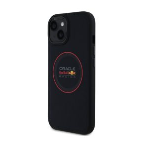   Red Bull Red Ring iPhone 15 műbőr MagSafe tok, tengerészkék