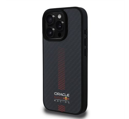 Red Bull Powerbar iPhone 16 Pro Max Carbon MagSafe tok, fekete