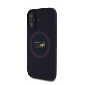   Red Bull Red Ring iPhone 16 szilikon MagSafe tok, tengerészkék