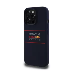  Red Bull Horizontal Logo iPhone 14 Pro szilikon MagSafe tok, tengerészkék