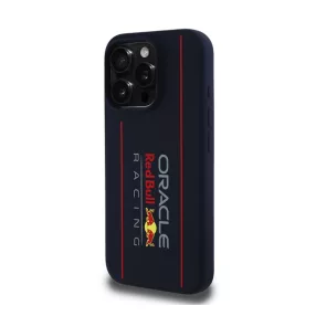   Red Bull Vertical Logo iPhone 15 Pro szilikon MagSafe tok, tengerészkék