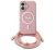 Guess Crossbody Cord Script iPhone 16 MagSafe hátlap tok karpánttal, rózsaszín GUHMP16SHCTSGNSP