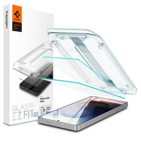   Spigen Glas.tR EZ Fit HD Samsung Galaxy S25 Ultra tempered kijelzővédő fólia felhelyező kerettel (2db)