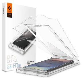  Spigen EliteShield EZ Fit HD Samsung Galaxy S25 Ultra kijelzővédő fólia felhelyező kerettel (1db)