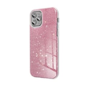 Samsung Galaxy S25 Plus csillámos hátlap tok, rózsaszín