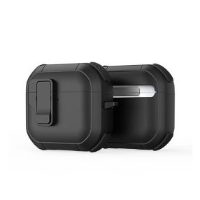 Dux Ducis PECP AirPods 4 műanyag/szilikon tok, fekete