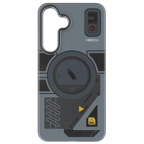 Forcell F-Protect Levels Samsung Galaxy S25 Ultra ütésálló MagSafe tok, Cyber, kék-szürke