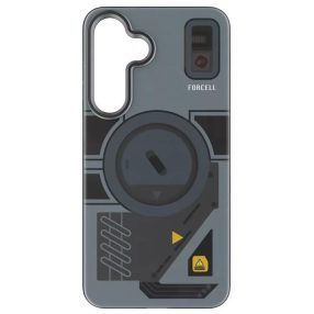   Forcell F-Protect Levels Samsung Galaxy S25 ütésálló MagSafe tok, Cyber, kék-szürke