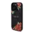 Guess PU Leather 4G Roses iPhone 16 Pro Max MagSafe műbőr tok, fekete-rózsa