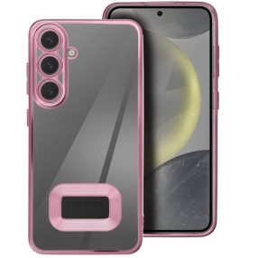   Glam Samsung Galaxy S25 Ultra szilikon tok kameravédő-lencsével, rozéarany