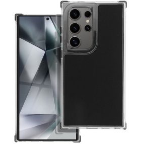   Matrix Samsung Galaxy S25 Ultra hátlap tok kameravédő peremmel, fekete (matt)