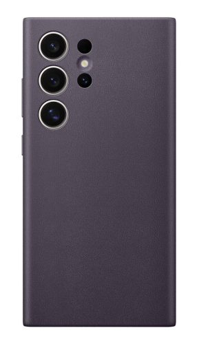 Samsung S24 Ultra gyári vegán bőrtok, sötétlila, GP-FPS928HCAVW Csomagolássérült