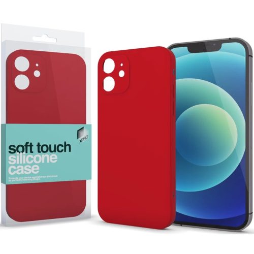 Xprotector Soft Touch Slim Apple iPhone 16e szilikon tok, piros